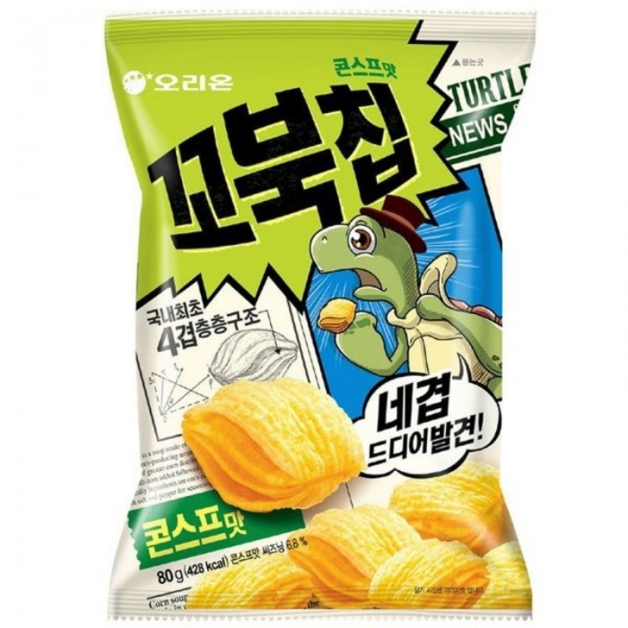 Orion Kko Buk Corn Soup Chips 韩国爆款乌龟饼 65g