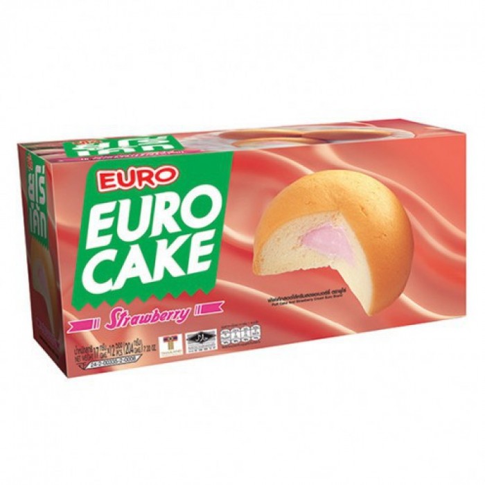 Thai Euro Cake 1box 12pcs Strawberry