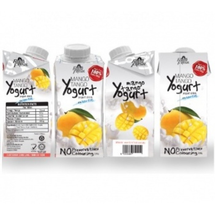 Limited Time Offer: Buy 23 packs Free 1 pack  Farm Fresh 200ml UHT Yogurt Mango